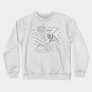 Mountain Hiker (for Light) Crewneck Sweatshirt